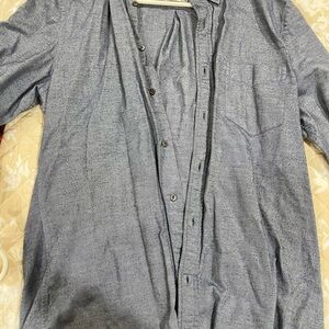 Blue Button-Up Shirt